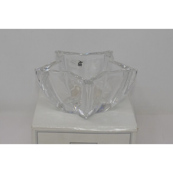 WMF 24% Lead Crystal Starflower Floral Flower Votive Candle Holder - Picture 5 of 11